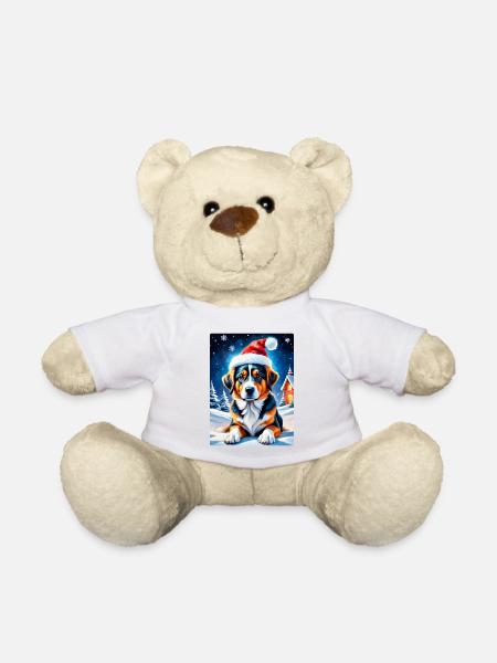 Winter Landscape Dog 3.3 - Teddy Bear - white