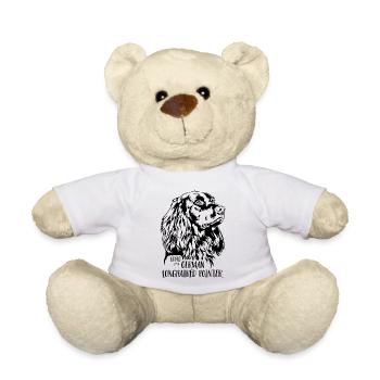Aimé par un chien d’arrêt allemand à poil long Wilsigns - Nounours - blanc - Devant