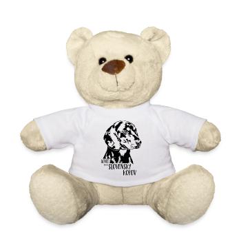 Aimé par un chien Slovensky Kopov Chien Wilsigns - Nounours - blanc - Devant