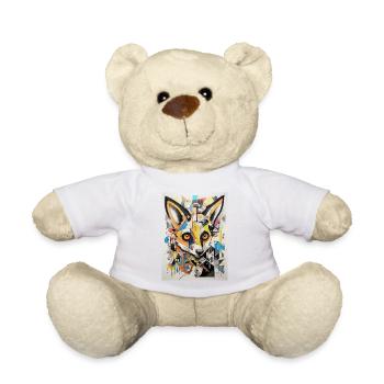[] Transe de renard géométrique - Nounours - blanc - Devant