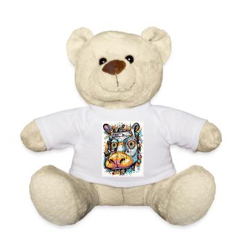 Smiling hippopotamus - Teddy Bear - white - Front