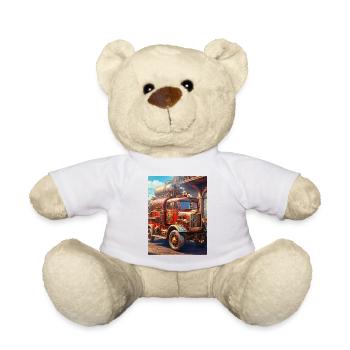 Camion de pompiers steampunk 1.4 - Nounours - blanc - Devant