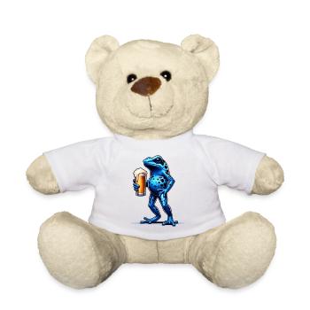 Pfeilgiftfrosch Frosch Bier - Teddy - Weiß - Vorne