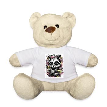 [] Sweet Shine : Petit raton laveur - Nounours - blanc - Devant