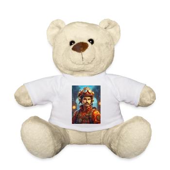 Homme pompier steampunk 1.32 - Nounours - blanc - Devant