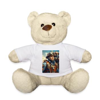 Steampunk pompier homme 1.35 - Nounours - blanc - Devant