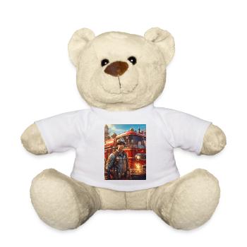 Homme pompier steampunk 1.40 - Nounours - blanc - Devant