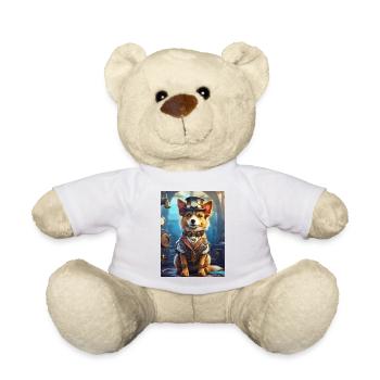 Steampunk Hund 1.4 - Teddy - Weiß - Vorne