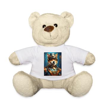 Steampunk Hund 1.1 - Teddy - Weiß - Vorne