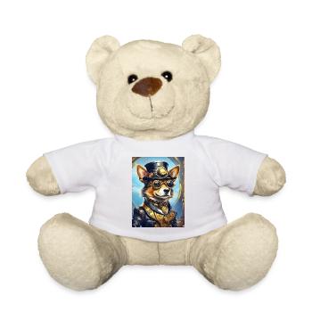 Chien Steampunk 1.19 - Nounours - blanc - Devant