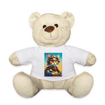 Steampunk Katze 1.18 - Teddy - Weiß - Vorne