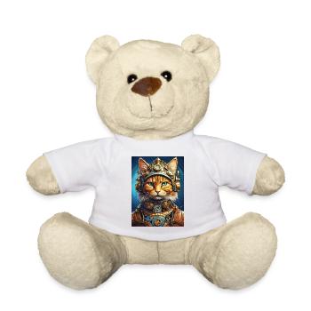 Steampunk Katze 1.13 - Teddy - Weiß - Vorne