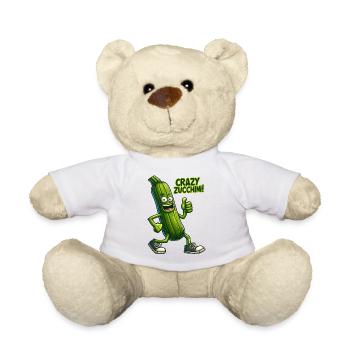 Crazy Veggies: Zucchini Thumbs Up - Teddy - Weiß - Vorne