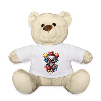 Horror Clown / Circus / Funny / Show / Halloween - Teddy Bear - white - Front