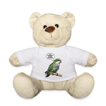 Quäker Papagei Mönch Sittich - Teddy - Weiß - Vorne