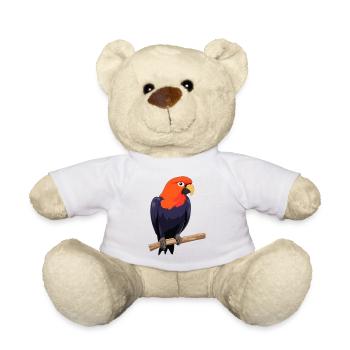 Papagei Vogel - Teddy - Weiß - Vorne
