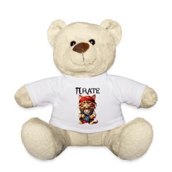 Chat pirate de Pi Day - Nounours - blanc - Devant