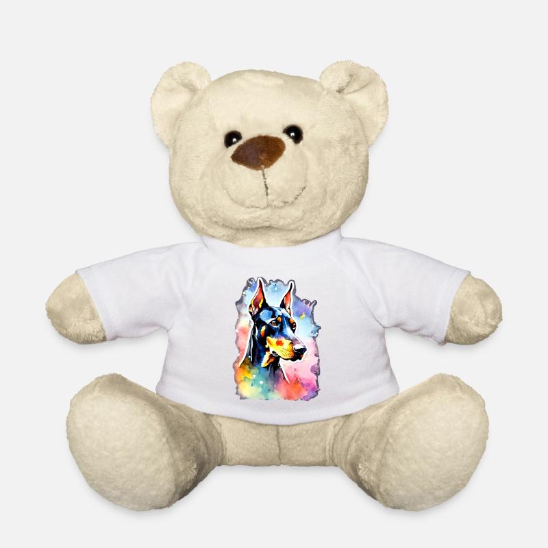 Doberman chien Doberman - Nounours - blanc