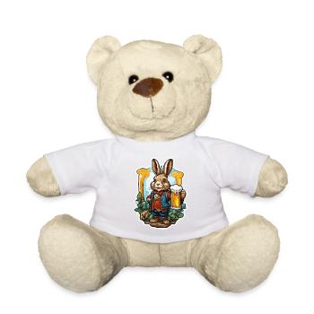 Lapin de Pâques / Pâques / Oeufs / Vacances / Pâques - Nounours - blanc - Devant