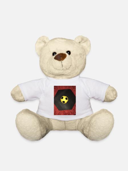 football T shirt - Teddy Bear - white