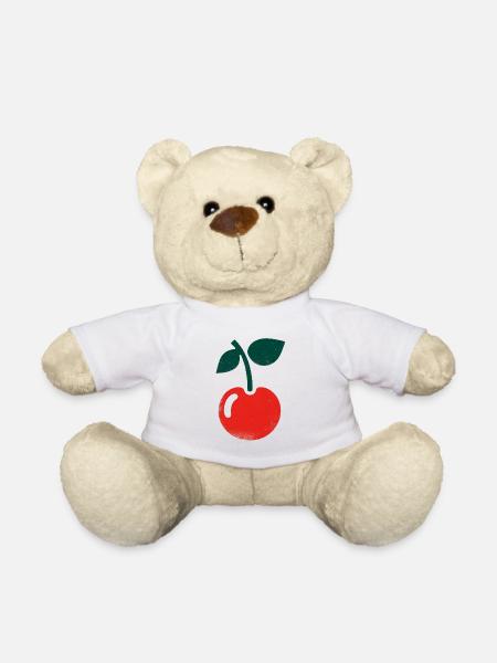 Kirsche - Teddy - Weiß