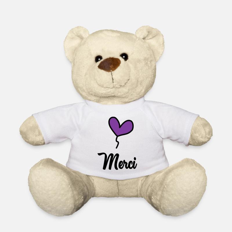 MERCI - Nounours - blanc