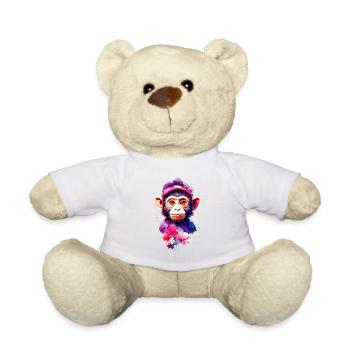 Affe Monkey V1 24 10 - Teddy - Weiß - Vorne