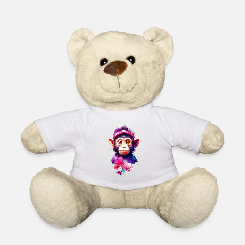 Affe Monkey V1 24 10 - Teddy - Weiß