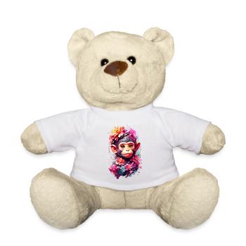 Affe Monkey V1 24 03 - Teddy - Weiß - Vorne