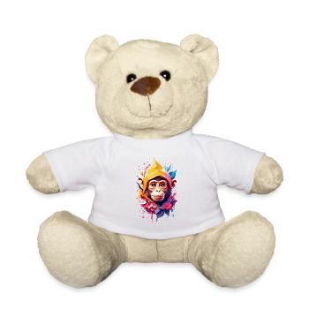 Affe Monkey V1 24 13 - Teddy - Weiß - Vorne