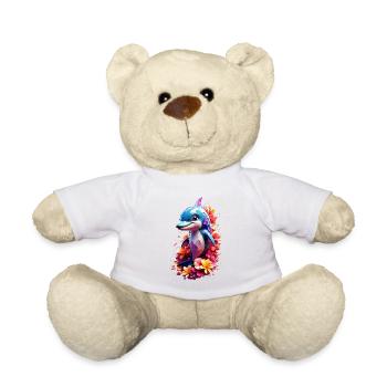 Delfin Dolphin V1 24 10 - Teddy Bear - white - Front