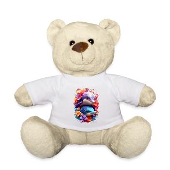Delfin Dolphin V1 24 08 - Teddy Bear - white - Front