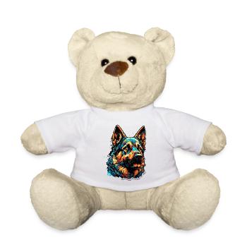 Chien / Animal / Animal de compagnie / Poilu / Berger allemand - Nounours - blanc - Devant