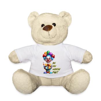 Clown / Cirque / Carnaval / Carnaval / Ludique - Nounours - blanc - Devant