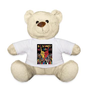 Rassismus? Nein danke! - Teddy - Weiß - Vorne
