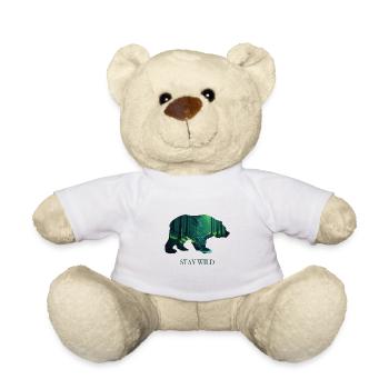 OURS - RESTEZ SAUVAGE - Nounours - blanc - Devant