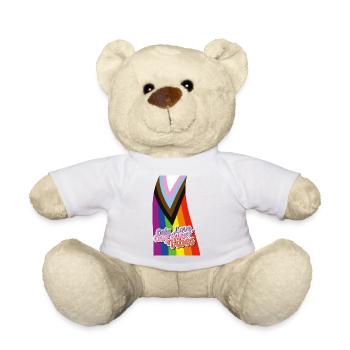 Pride Spectrum: LGBTQIA+ Celebration - Teddy Bear - white - Front