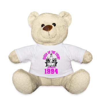 Tennis Shirt Frauen Geburtstag Jubiläum 1994 - Teddy - Weiß - Vorne