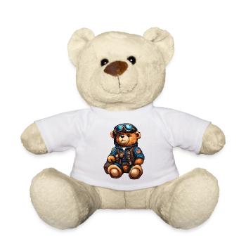 Ours en peluche / Peluche / Animal en peluche / Idée cadeau - Nounours - blanc - Devant