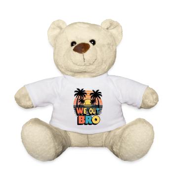Nous sortons mon frère, dernier jour d’école professeur - Nounours - blanc - Devant