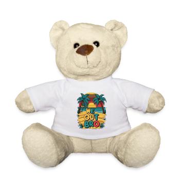 Nous sortons mon frère, dernier jour d’école professeur - Nounours - blanc - Devant