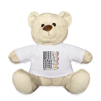 Meilleur papa du monde depuis la fête des pères 2014 - Nounours - blanc - Devant