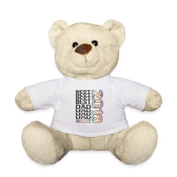 Best dad in the world since 2018 Father's Day - Teddy Bear - white - Front