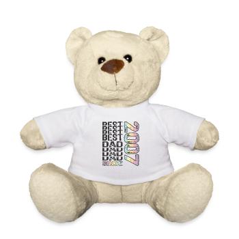 Bester Papa der Welt seit 2007 Vatertag - Teddy - Weiß - Vorne