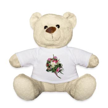 Bouquet of Flowers – Pastel Dreams - Teddy Bear - white - Front