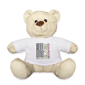 Best dad in the world since 1975 Father's Day - Teddy Bear - white - Front