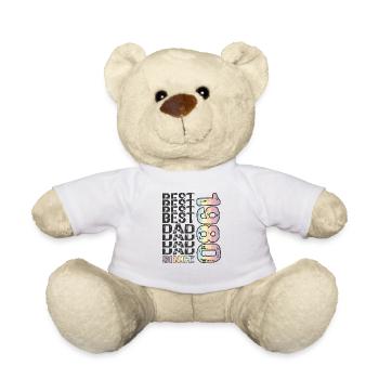 Bester Papa der Welt seit 1980 Vatertag - Teddy - Weiß - Vorne