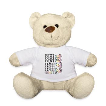 Bester Papa der Welt seit 1972 Vatertag - Teddy - Weiß - Vorne