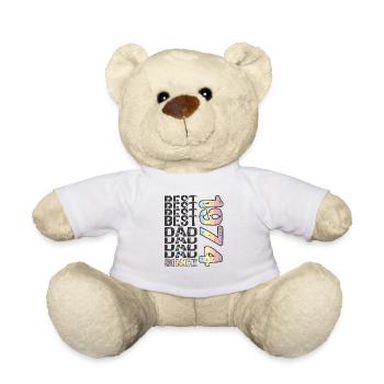 Bester Papa der Welt seit 1974 Vatertag - Teddy - Weiß - Vorne
