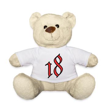 18 - Teddy Bear - white - Front